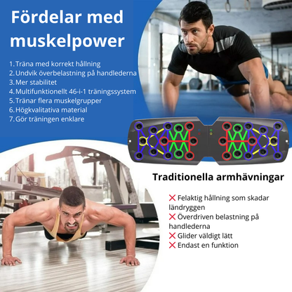 Bärbar Muskelpower Push Up